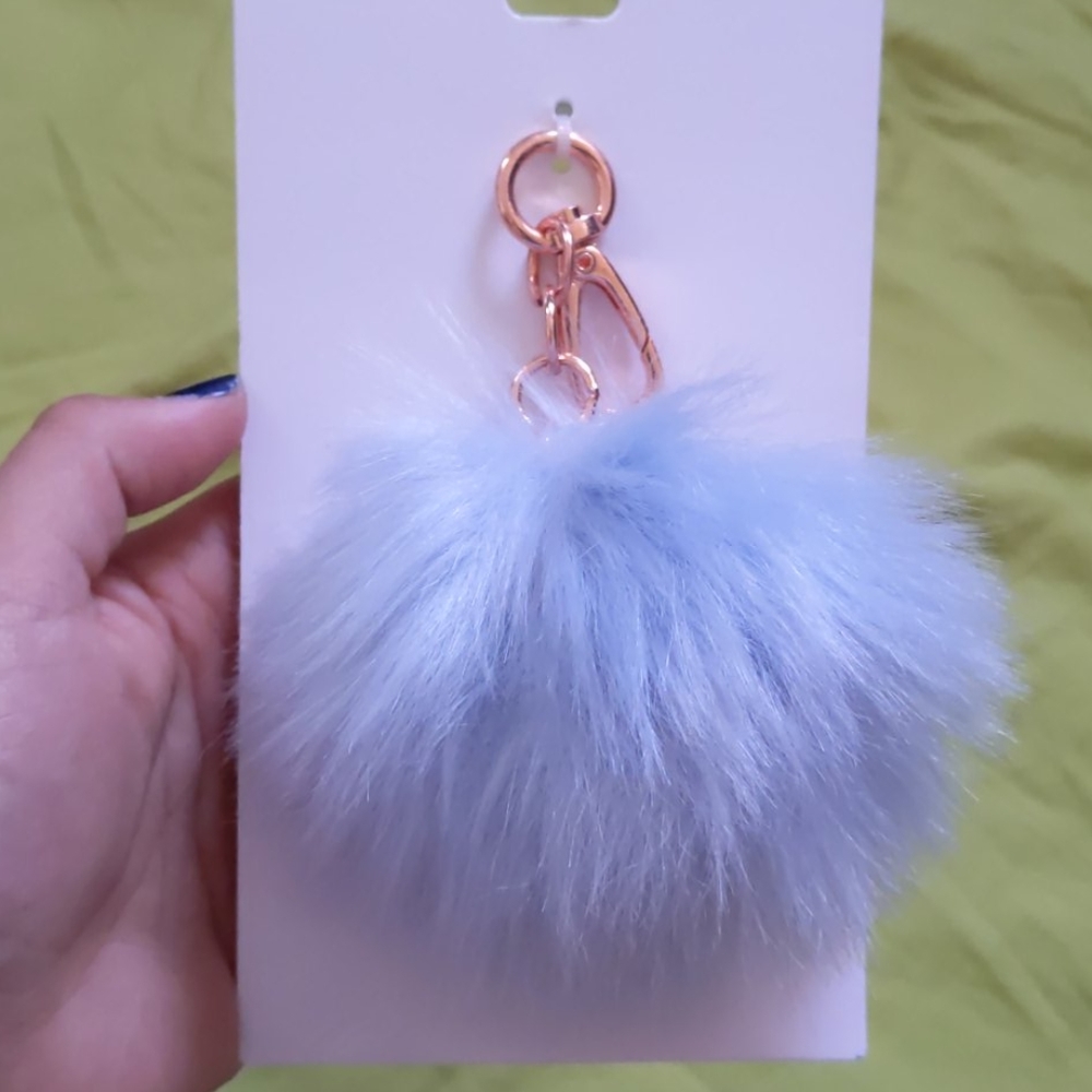 Fuzzyball keychain NWT